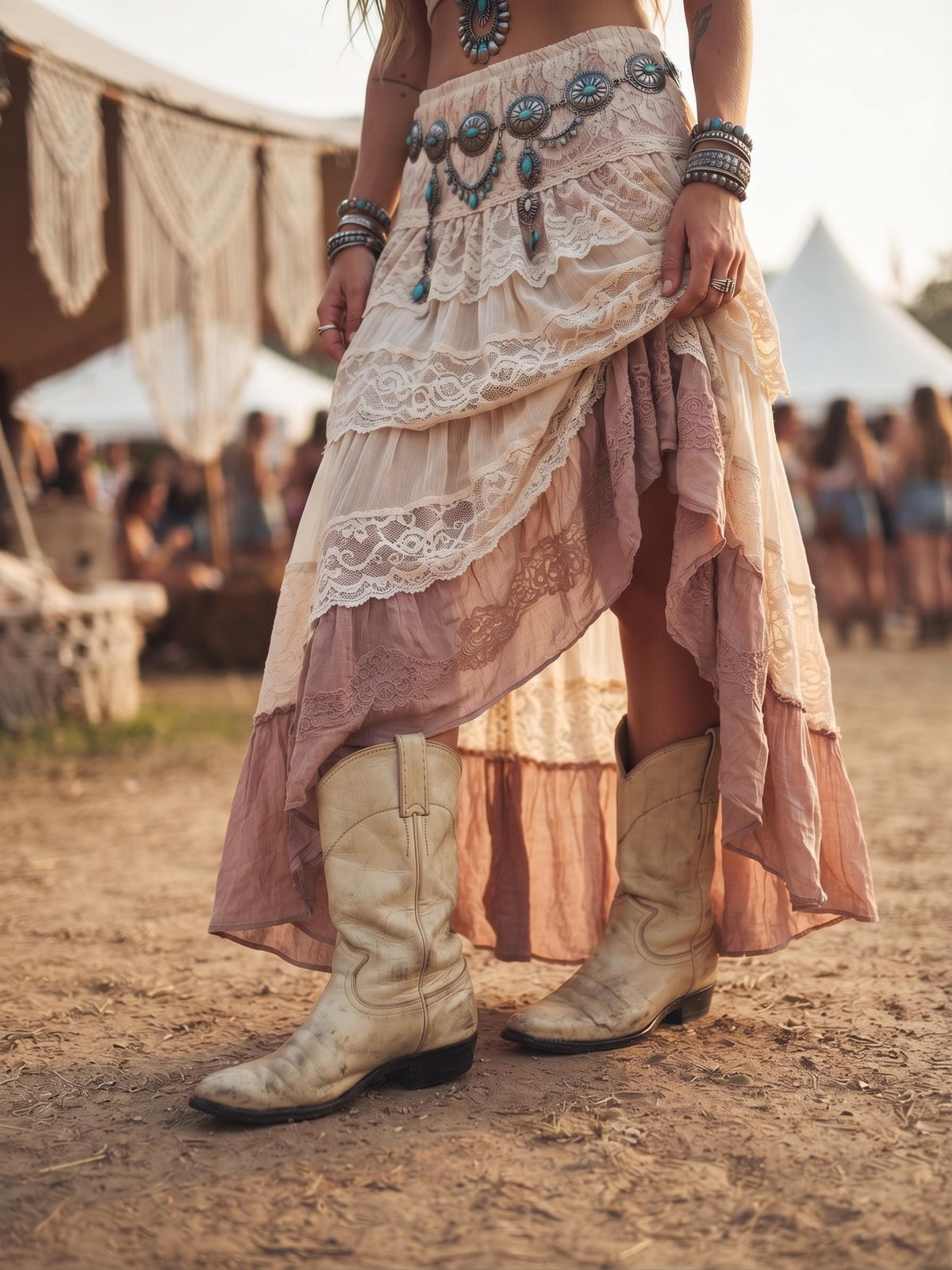 Distressed Beige Leather Western Boots Women US 6, Justin Cowboy Western Boots UK 4, Mid Calf Riding Boots, Rustic Festival Boots USA Made