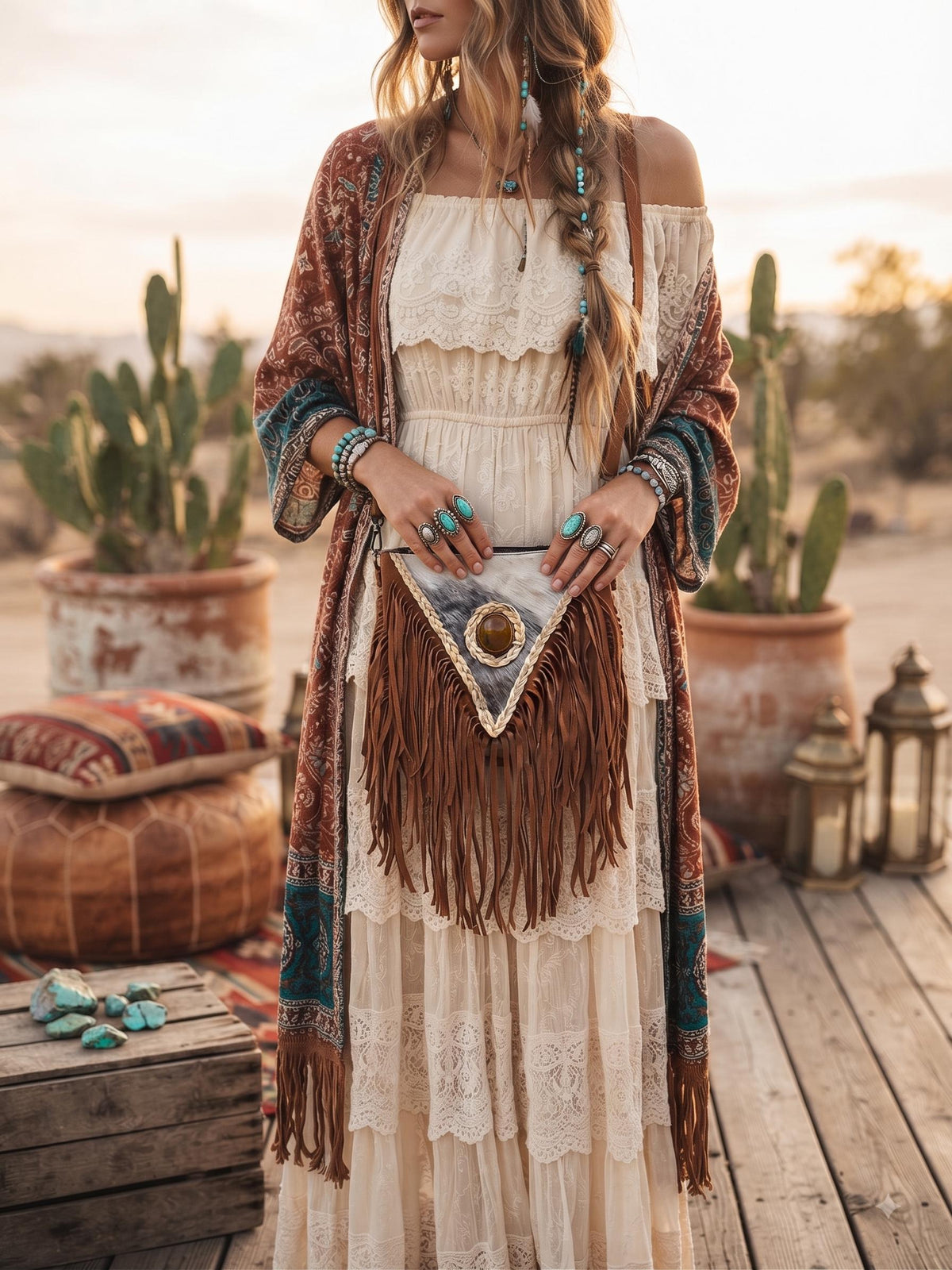 Hair On Cowhide Shoulder Bag, Western Leather Purse, Suede Crossbody Bag, Amber Stone Handbag, Rustic Festival Bag, Artisan Satchel