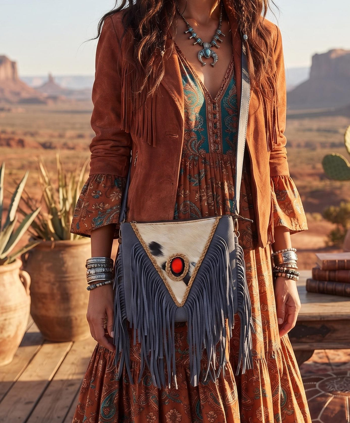 Hair On Cowhide Shoulder Bag, Western Leather Purse, Suede Crossbody Bag, Amber Stone Handbag, Rustic Festival Bag, Artisan Satchel