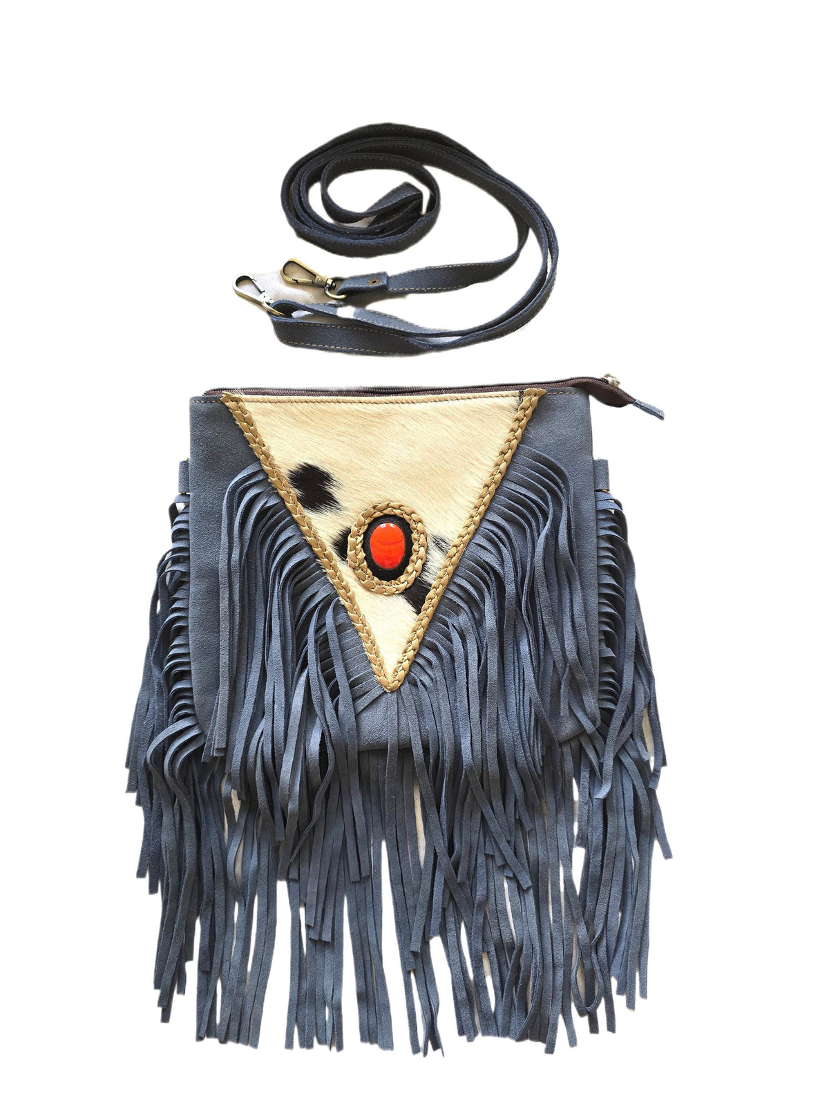 Hair On Cowhide Shoulder Bag, Western Leather Purse, Suede Crossbody Bag, Amber Stone Handbag, Rustic Festival Bag, Artisan Satchel