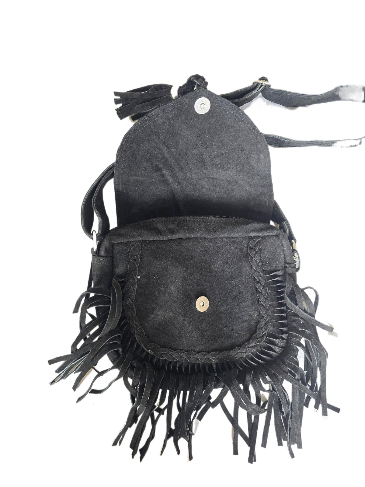 Braided Fringe Crossbody Bag, Small Boho Leather Purse, Hippie Festival Tote, Western Cowgirl Handbag, Women Shoulder Bag