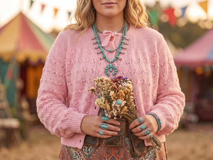 Hand-Knit Pink Babydoll Cardigan: 1950s Granny Y2K Sweater