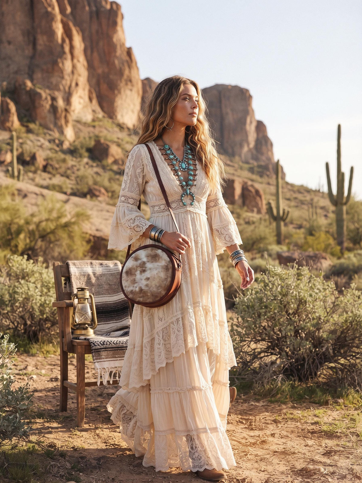 Round Cowhide Leather Bag, Western Cowgirl Purse, Boho Crossbody Bag, Leather Tassel Handbag, Small Cowhide Satchel, Festival Bag