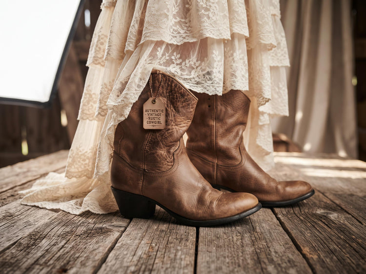 Vintage Brown Leather Ankle Boots, Tan Boho Booties, Western Cowgirl Shoes, Hippie Festival Boots, Genuine Leather Boots UK 5 EU 38