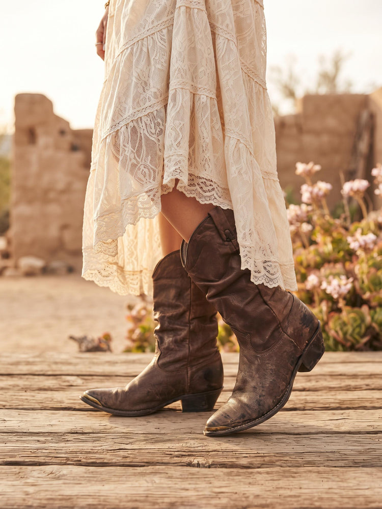 Vintage Durango Cowboy Boots, Dark Brown Leather Western Boots, Mid Calf Unisex Boots, Rustic Mens Cowgirl Boots, Retro Festival Footwear